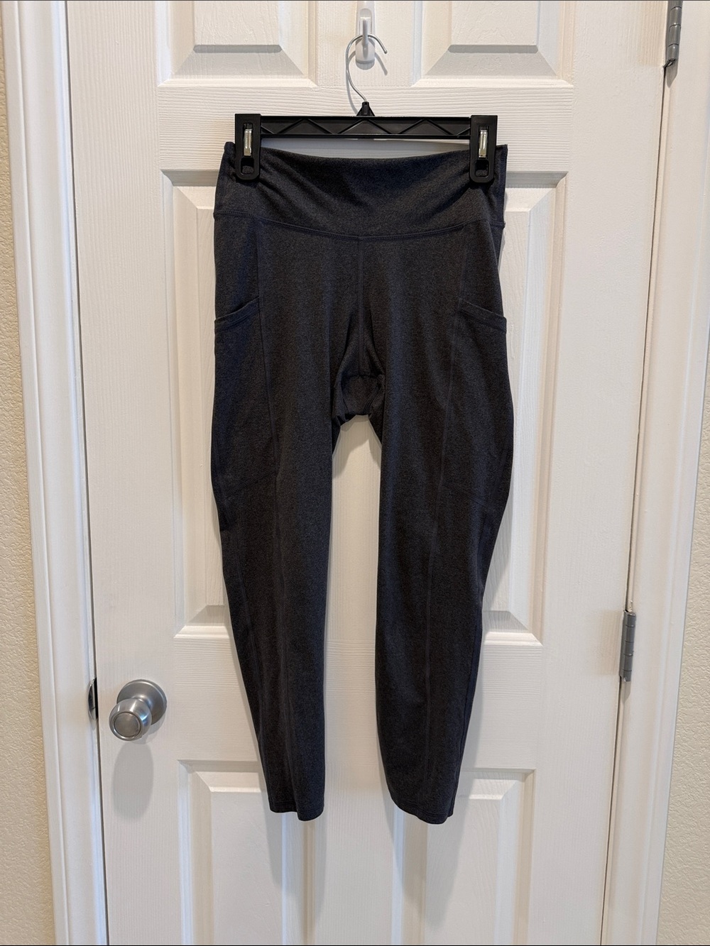 Fabletics Black High-Waisted Leggings with Side Pockets